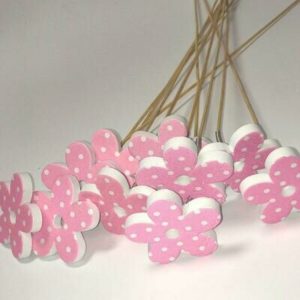 Flower Pick Pink Spotty