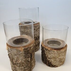Birch Hurricane Vase