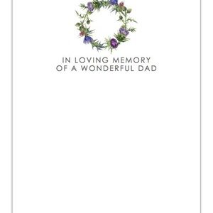 ILM Of A Wonderful Dad with Thistle Wreath Large