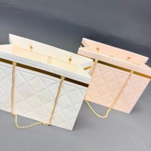 Hand Tie Bag With Gold Chain 22x17x10.5cm